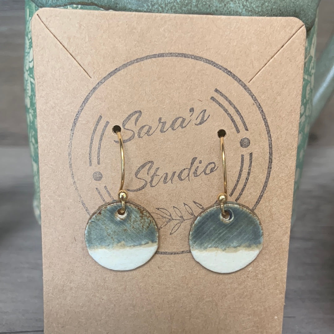 Sweet two-tone earrings