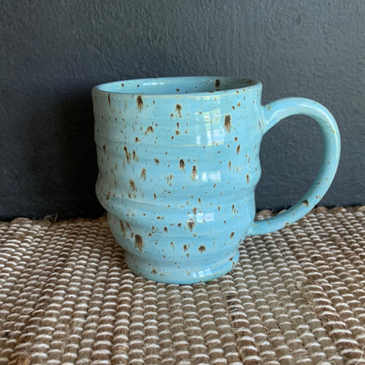 Speckled Blue Slouchy Mug