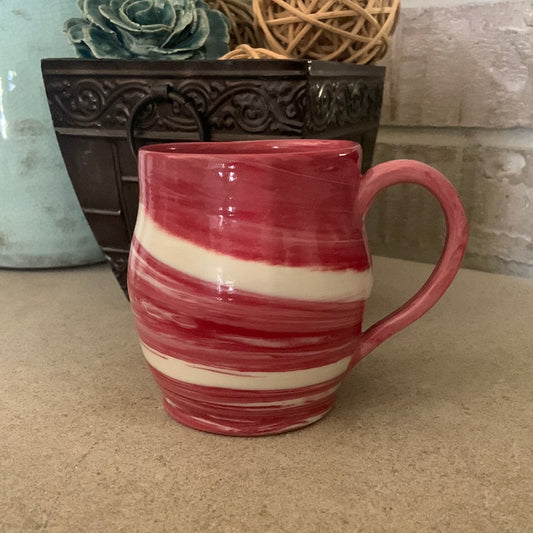 Rare Red Marbled Mug