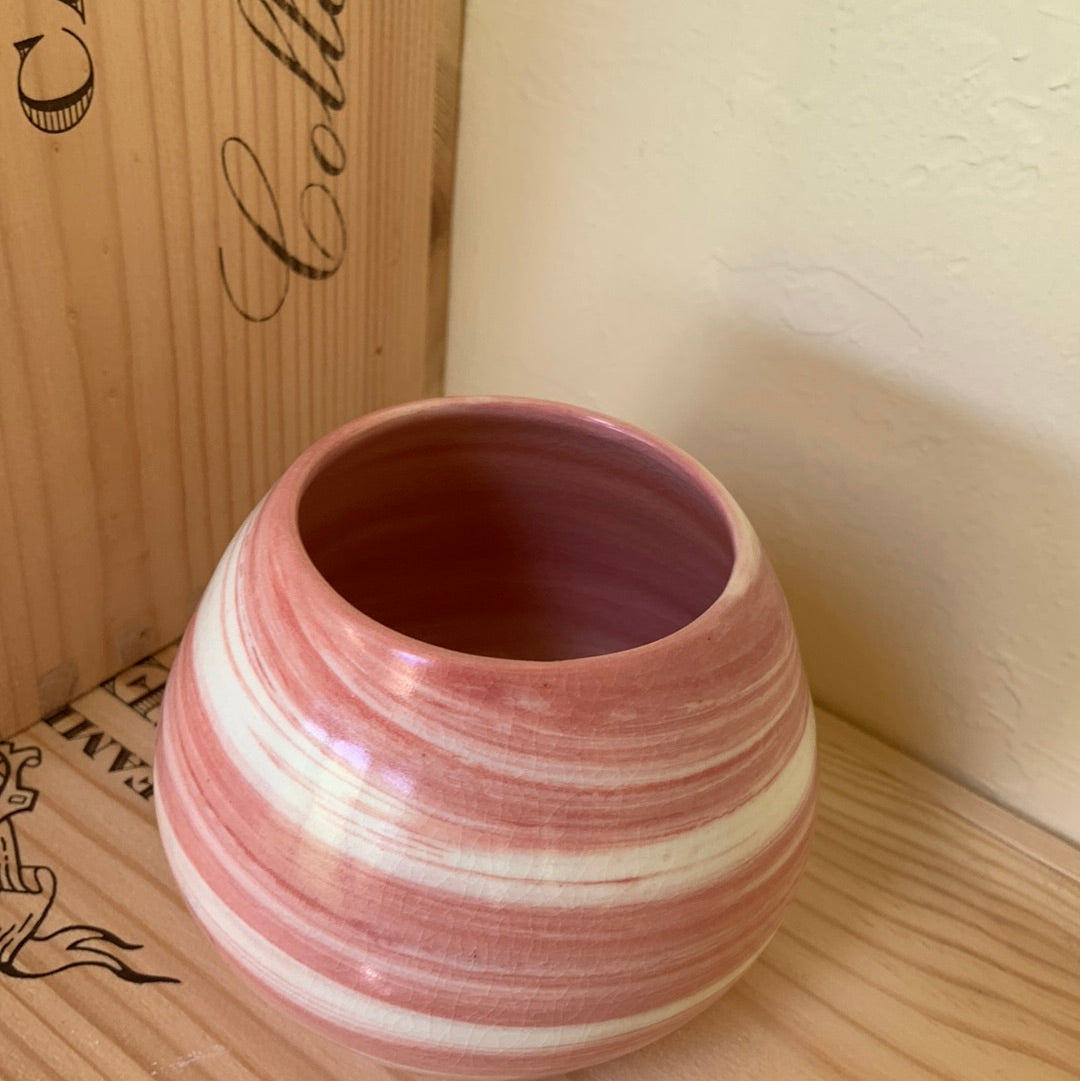 Marbled Red/Pink Succulent Pot