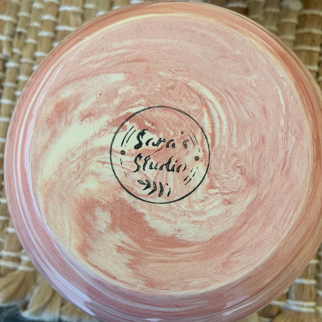 Marbled Red/Pink Succulent Pot