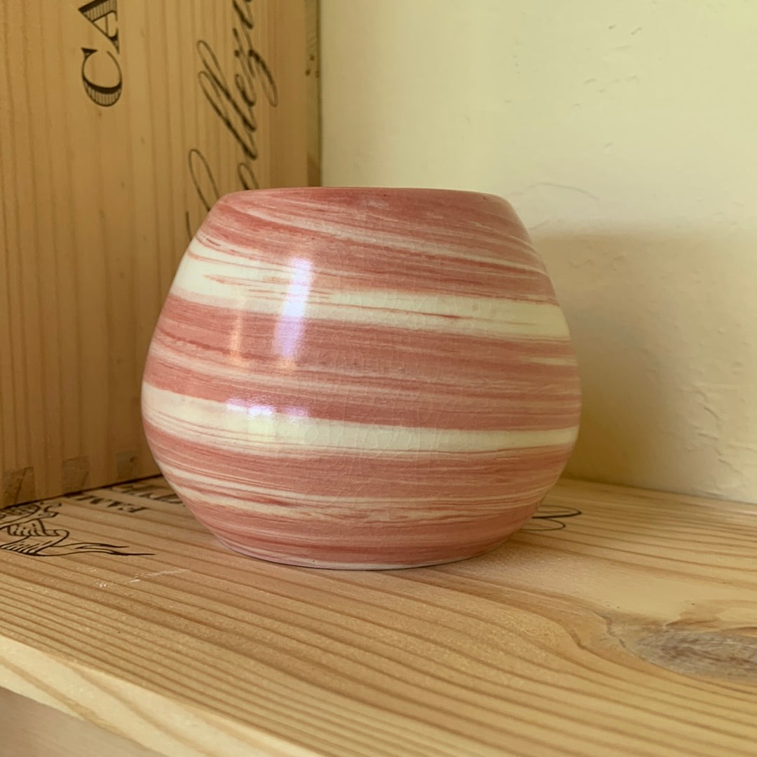 Marbled Red/Pink Succulent Pot