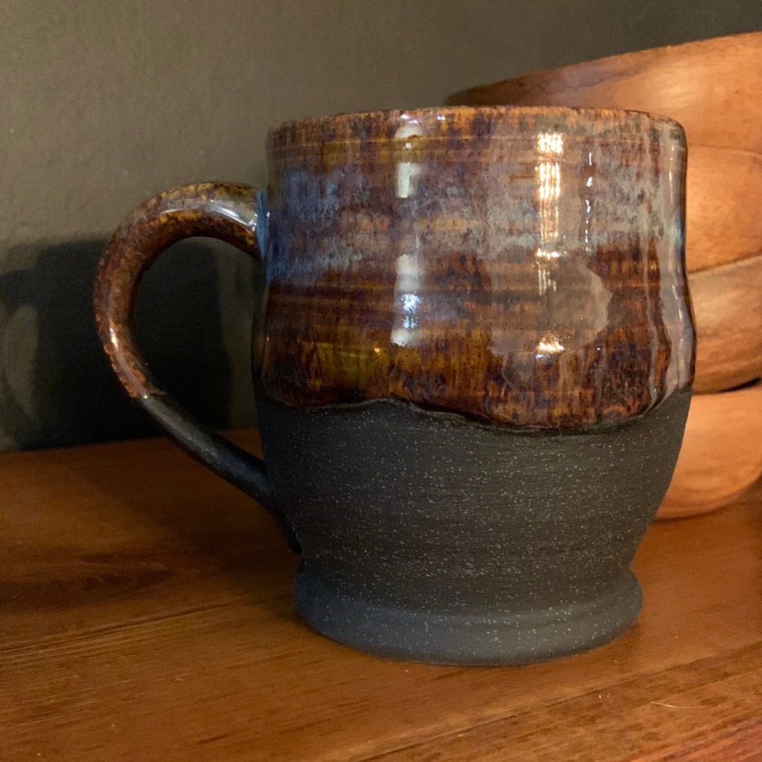 Falling Color Over Black Mug