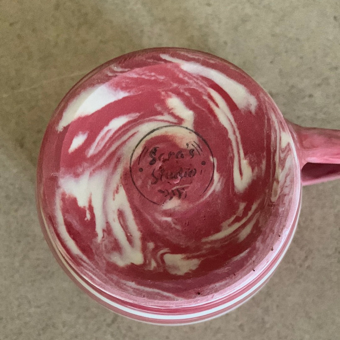 Rare Red Marbled Mug