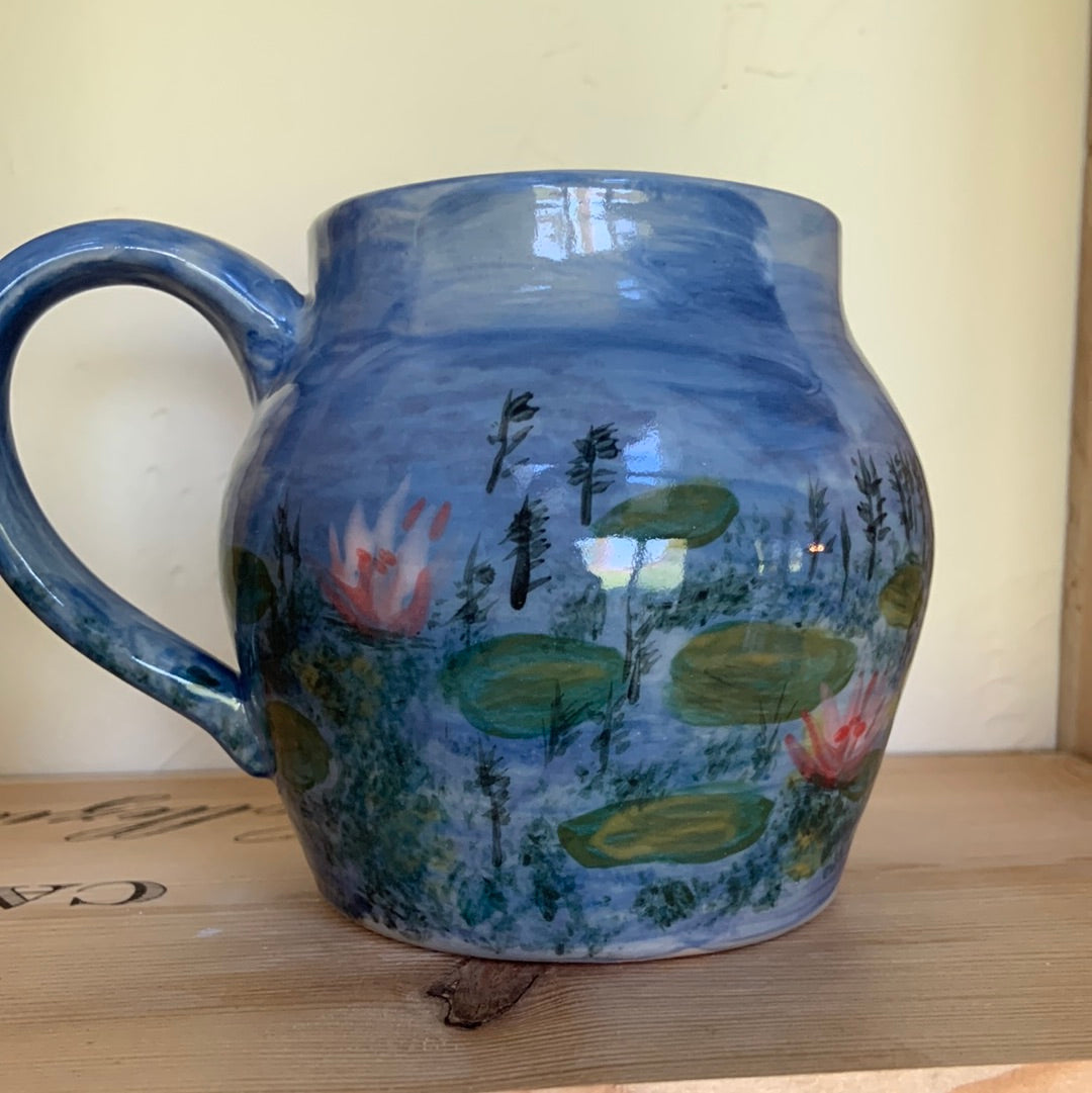 Hand-Painted Lillypad Mug