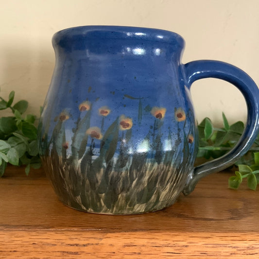 Hand-Painted Field of Flowers Mug