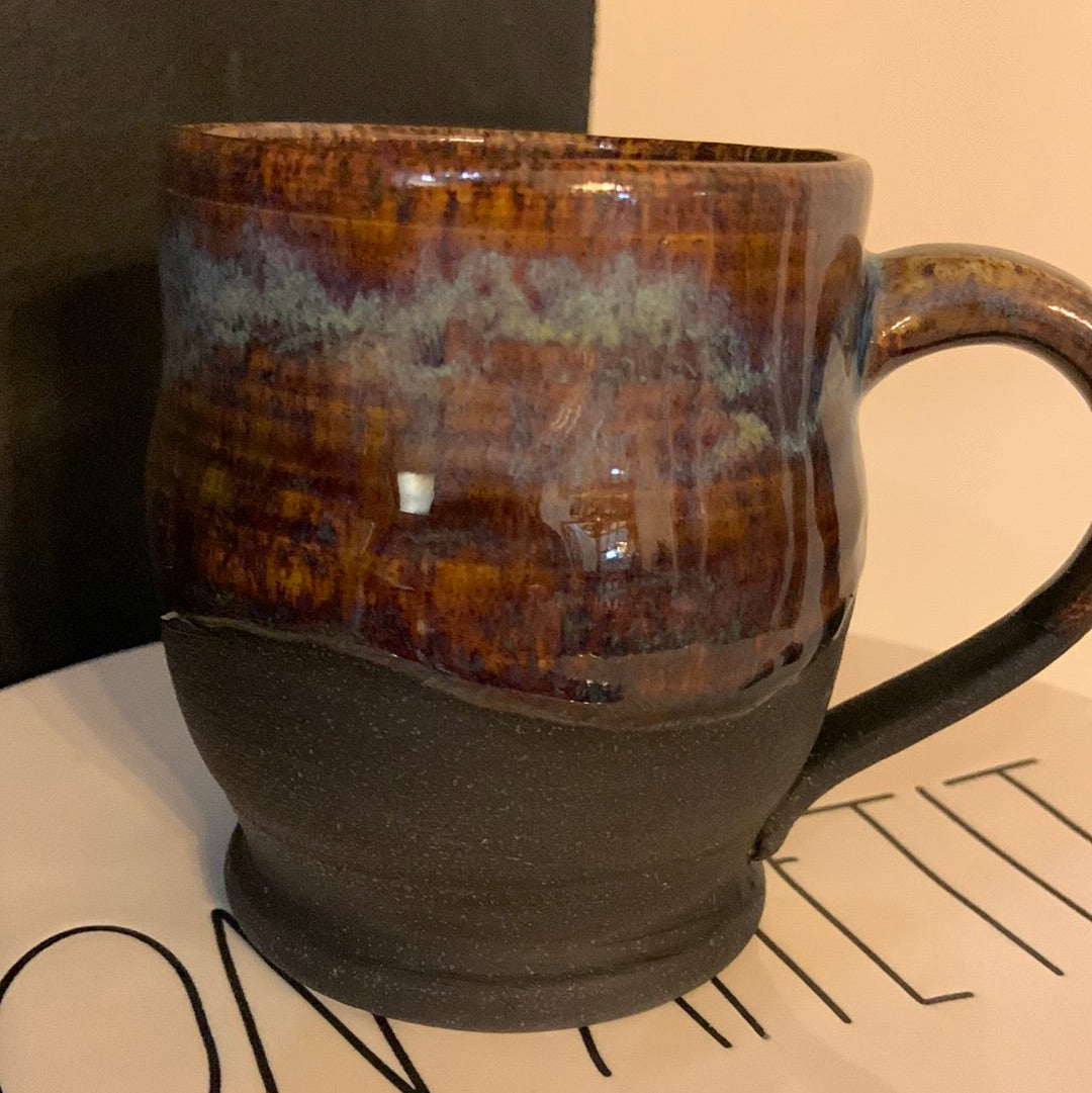 Falling Color Over Black Mug